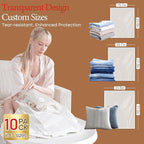 Vacuum Storage Bags for Clothing Travel, 10 Pack Vacuum Bags - Image 5