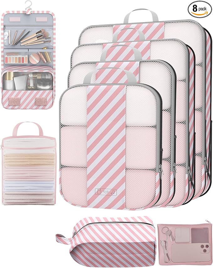 8 Set Compression Packing Cubes by OlarHike