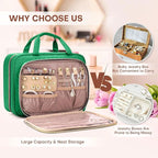 Toiletry Bag for Women with Jewelry Organizer Compartment, Travel Makeup - Image 6