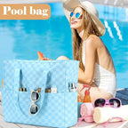 LEDAOU Beach Bag Waterproof Sandproof Women Tote Bag Pool Bag - Image 3