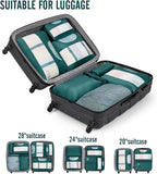 Veken 10 Set Packing Cubes for Travel Essential, Suitcase Organizer Bags in 4 - Image 6