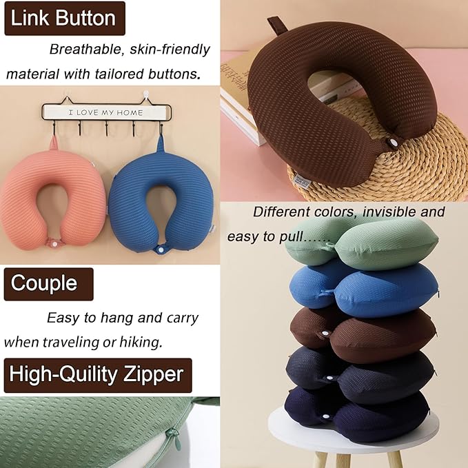 Travel Neck Pillow Cover, Neck Pillow Case - Image 5