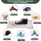 12 Pcs Shoe Dust Bags Beige Duster Flannel Single Shoe Pouch - Image 7