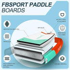 FBSPORT 11' Premium Stand Up Paddle Board, Yoga Board - Image 3