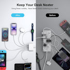 USB C Fast Charger, 100W GaN 6 Port Type C Charging Station Hub Block Cube - Image 4