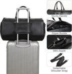 Leather Garment Bag for Travel, Modoker Carry On Suit Carrier Travel Bag - Image 3