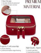 Popvibe Clear Makeup Bag Travel Cosmetic Case Transparent Toiletry Bag - Image 2