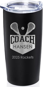 Lifetime Creations Custom Lacrosse Coach Tumbler by LifetimeCreations