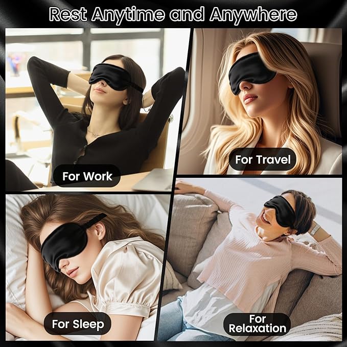 Pure 22 Momme 6A Grade Mulberry Silk Sleep Mask - Image 8
