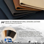 Real Leather Passport Holder for Men and Women Travel, Handmade Passport Wallet - Image 2