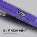 1" Flat Iron Hair Straightener with Anti (Purple / 1 inch)