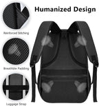 Black Backpack for Men Women, School Backpack for Boys Girls Teens, 15.6 Inch - Image 7