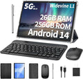 Android Tablet with Keyboard, 26GB RAM, 256GB ROM, 10.1 inch Android 14 Tablet by Unknown