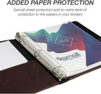 Samsill Vintage Leather 3 Ring Binder, Professional Organizer, 1 Inch Round Ring - Image 7