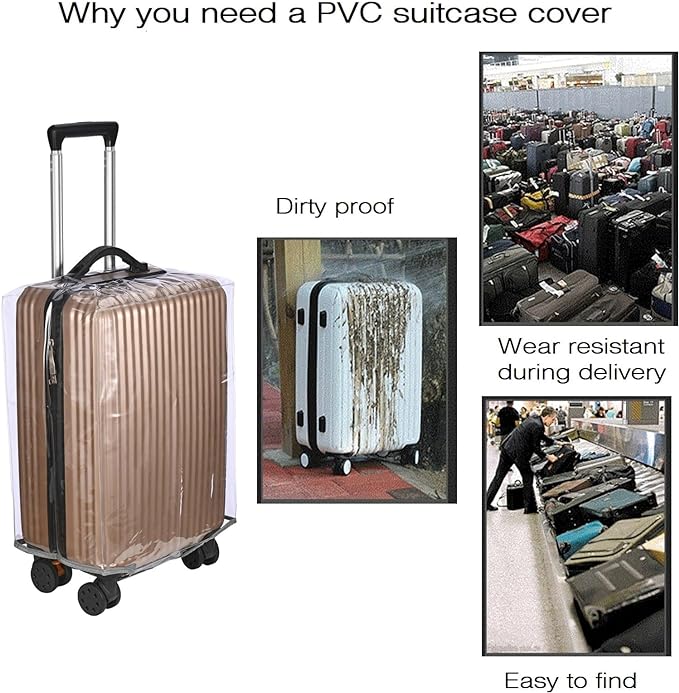 FABWAY Clear PVC Suitcase Cover - Image 5