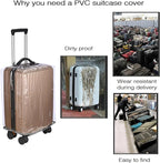 Clear PVC Suitcase Cover Protectors- Thickened Waterproof Luggage Covers - Image 8