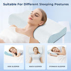 Memory Foam Pillows 2 Pack Neck Pillow - Image 3