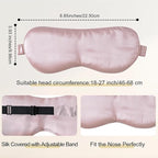 ZIMASILK 100% 22 Momme Pure Mulberry Silk Sleep Mask, Filled - Image 4