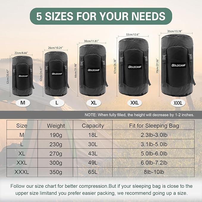 Outdoor Storage Stuff Sacks, Camping Gear Organizer - Image 2