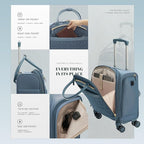 Verage 18x14x8in Spinner Underseat Carry-On Luggage -Airplane Personal Item Bag - Image 5