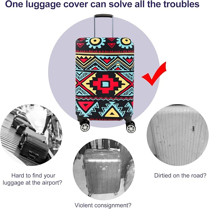 7-Mi Travel Luggage Cover Elastic Sleeve 29"-30" Anti-Scratch Suitcase - Image 4
