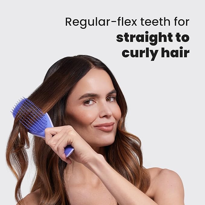 Tangle Teezer Ultimate Detangler Brush for Wet & Dry Hair, Eliminates Knots & Reduces Breakage for Straight to Wavy Hair Types, Amazon Exclusive Lilac Purple