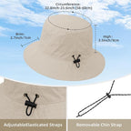 Durio Waterproof Bucket Hats for Woman UPF 50+ Sun Hat UV Protection Packable - Image 3