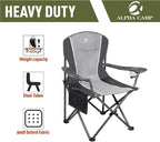 ALPHA CAMP Oversized Camping Folding Chair - Image 5