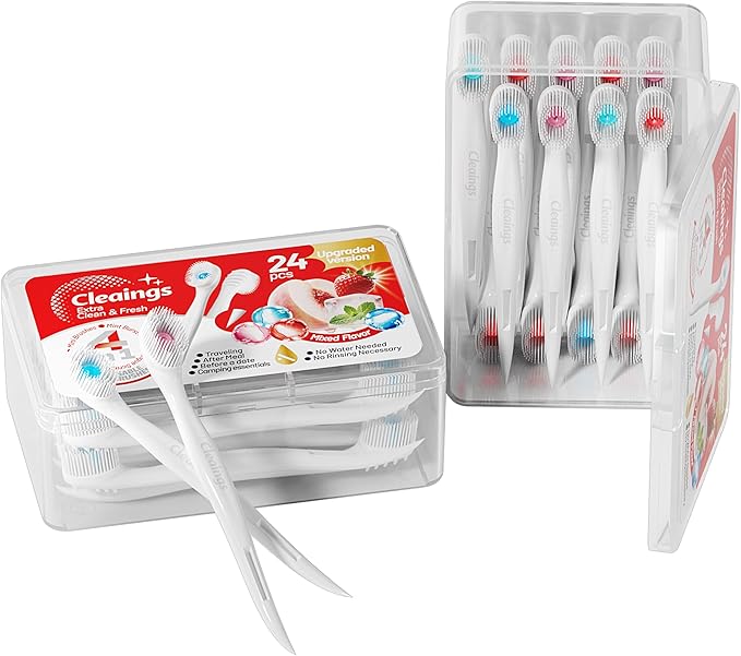 cleaings® Mini Disposable Toothbrush Set by Trycleaingsrefreshsmile