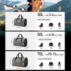 Waterproof Dry Bag, 30L Roll-top Motorcycle Tail Bag - Image 4
