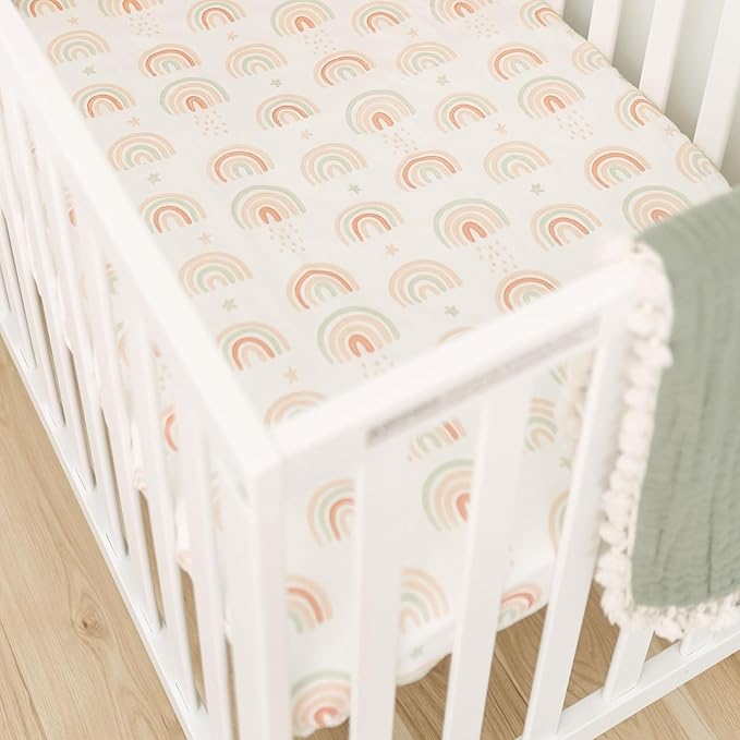Crane Baby 100% Cotton Breathable Fitted Baby and Toddler Sheet - Image 4
