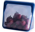 Stasher Premium Silicone Reusable Food Storage Stand-Up Mid Bag, Deep Ocean by Stasher