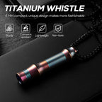 TISUR Titanium Emergency Whistle, EDC Safety Whistles Necklace Loud up to 120db - Image 5