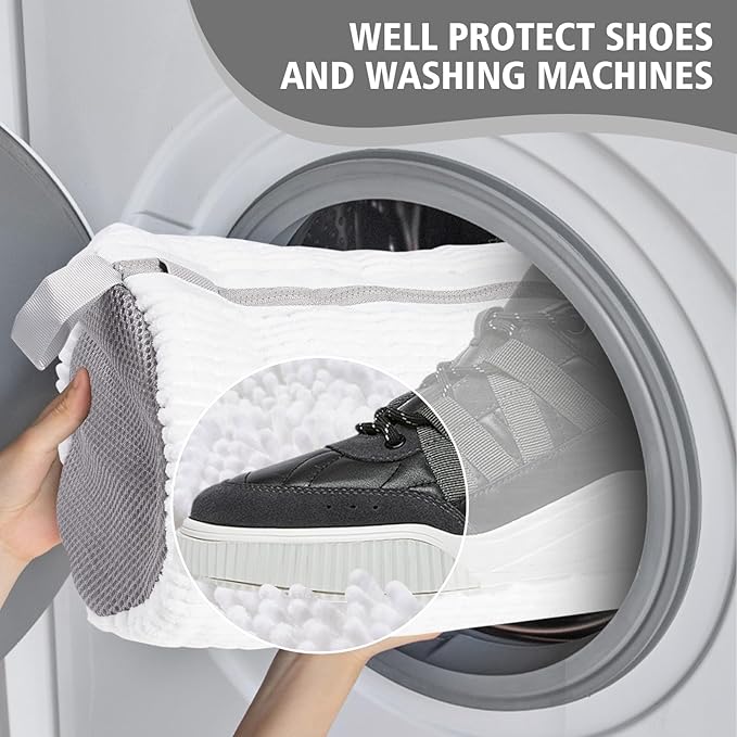 HEAVYWOOD Shoes Bag for Washing Machine Reusable Shoe Cleaning Washing Machine - Image 5