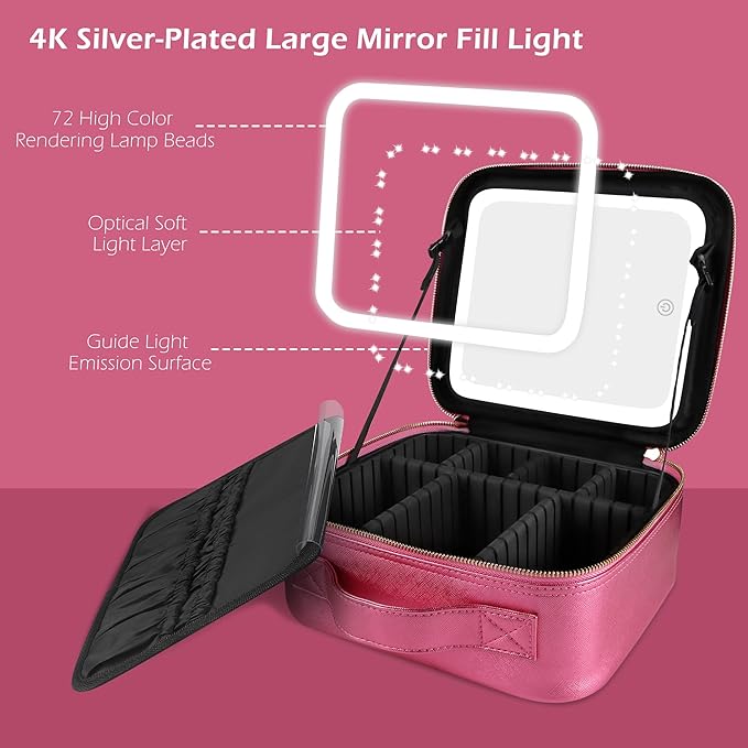 MOMIRA Travel Makeup Bag Cosmetic Bag Makeup Organizer Bag - Image 3