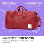 Leather Sports Gym Tote Bag - Image 5