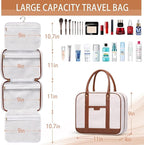 Hanging Travel Toiletry Bag, Large Capacity Cosmetic Travel Toiletry Organizer - Image 3