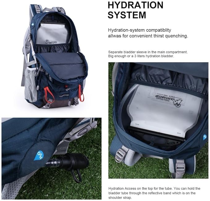 MOUNTAINTOP 25L/40L Hiking Backpack, Lightweight Travel Backpack - Image 7