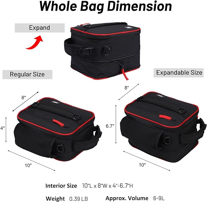 MIER Expandable Lunch Bag Insulated Lunch Box - Image 3