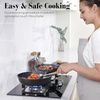 15 Pcs Pots and Pans Set Non Stick, Detachable Handle Ceramic Cookware Sets - Image 8