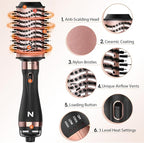 Hair Dryer Brush Blow Dryer Brush in One Hot Air Brush for Drying and Straightening, Volumizer Multi-Styler Smooth Curls for All Hair Types, Frizz-Free Blowout Brush for Salon Quality