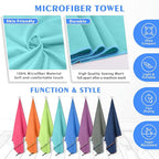 HOEAAS 2 Pack Microfiber Camping Towels, Quick Dry Towel, Super Absorbent Ultra - Image 5