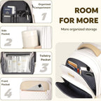Small Rolling Backpack, Underseat Carry On Luggage - Image 4