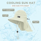 Sukeen Cooling Sun Hat for Men Women UPF50+ Wide Brim Fishing Hat - Image 6