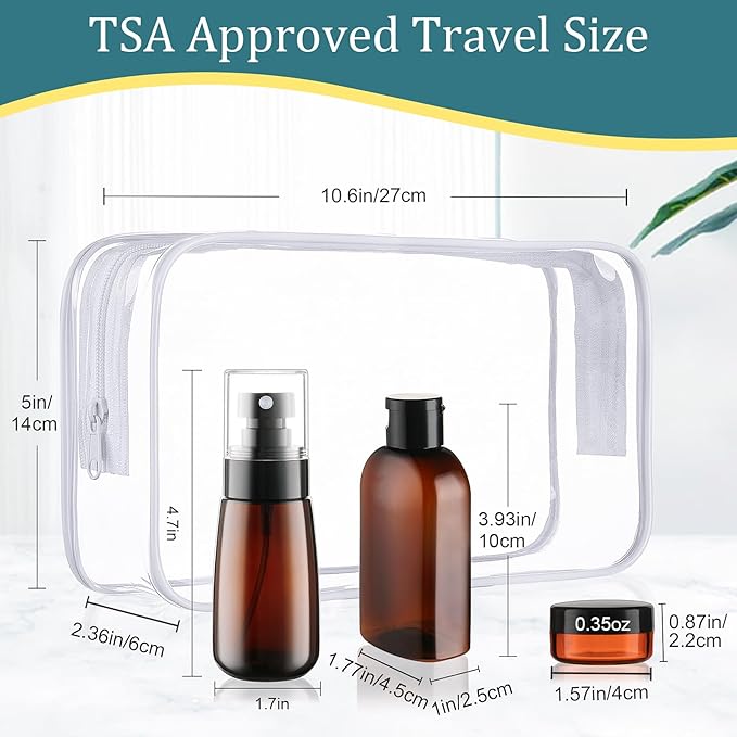 Cosywell Travel Bottles for Toiletries 10PCS TSA Approved Shampoo and - Image 2