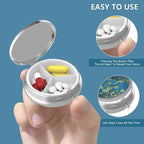 Pill Box 3 Compartment Medicine Pill Case, Portable - Image 4