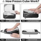 8 Set/6 Set/4 Set Compression Packing Cubes - Image 6