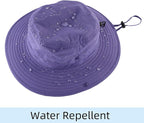 Connectyle Sun Hat for Men Women Outdoor UV Protection Safari Hat for Fishing - Image 3