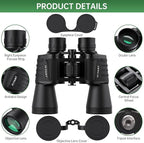 20x50 High Powered Binoculars for Adults, Waterproof Compact Binoculars - Image 2