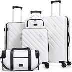 Luggage Sets 5 Piece, Suitcases by Eeeza